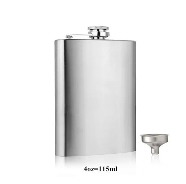 STAINLESS STEEL HIP FLASK 4oz 7oz 10oz
