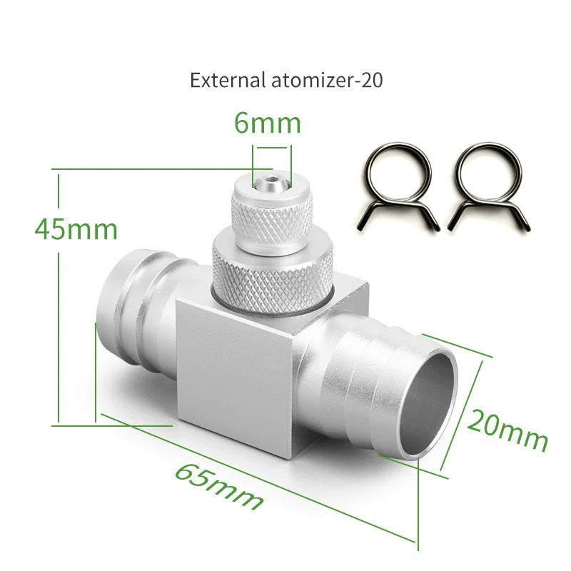 AQUARIUM CO2 INJECTION TEE FITTING 12 16 20mm