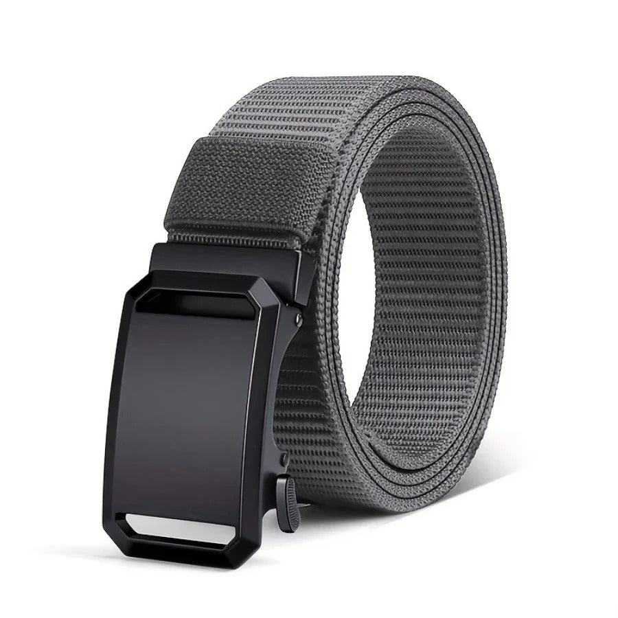 MEN'S CANVAS BELT 120CM TACTICAL MILITARY CASUAL AUTOMATIC BUCKLE WORK OUTDOOR
