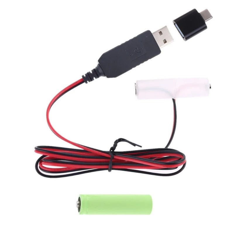 AA BATTERY CONVERTER TO USB / USB TYPE C
