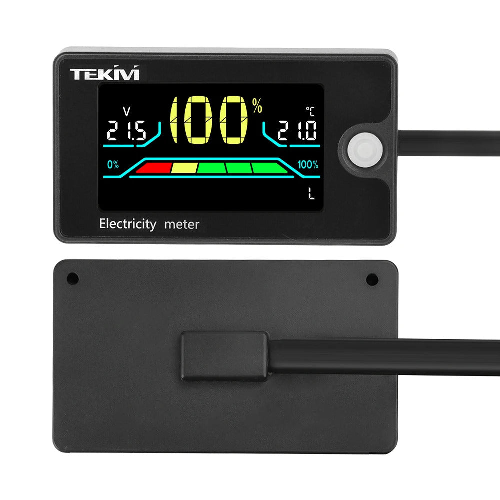 WATERPROOF DIGITAL VOLTAGE METER DC 8-100V LCD DISPLAY BATTERY LEVEL INDICATOR